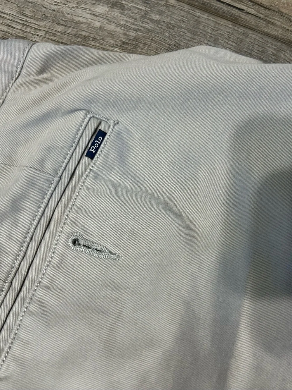 Polo by Ralph Lauren Men's Light Beige grey Chino Shorts classic 6”
